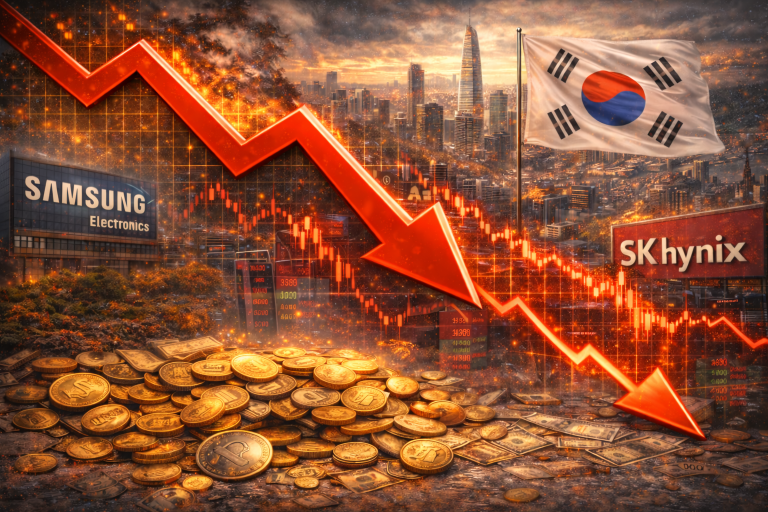 South Korean stocks tumble as AI doubts and rate jitters trigger sharp selloff